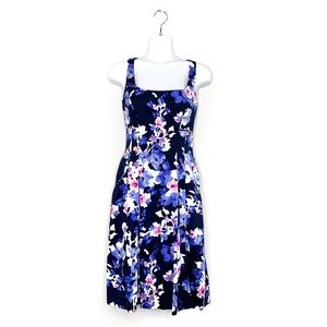 Lauren Ralph Lauren Navy Floral Dress - size 4